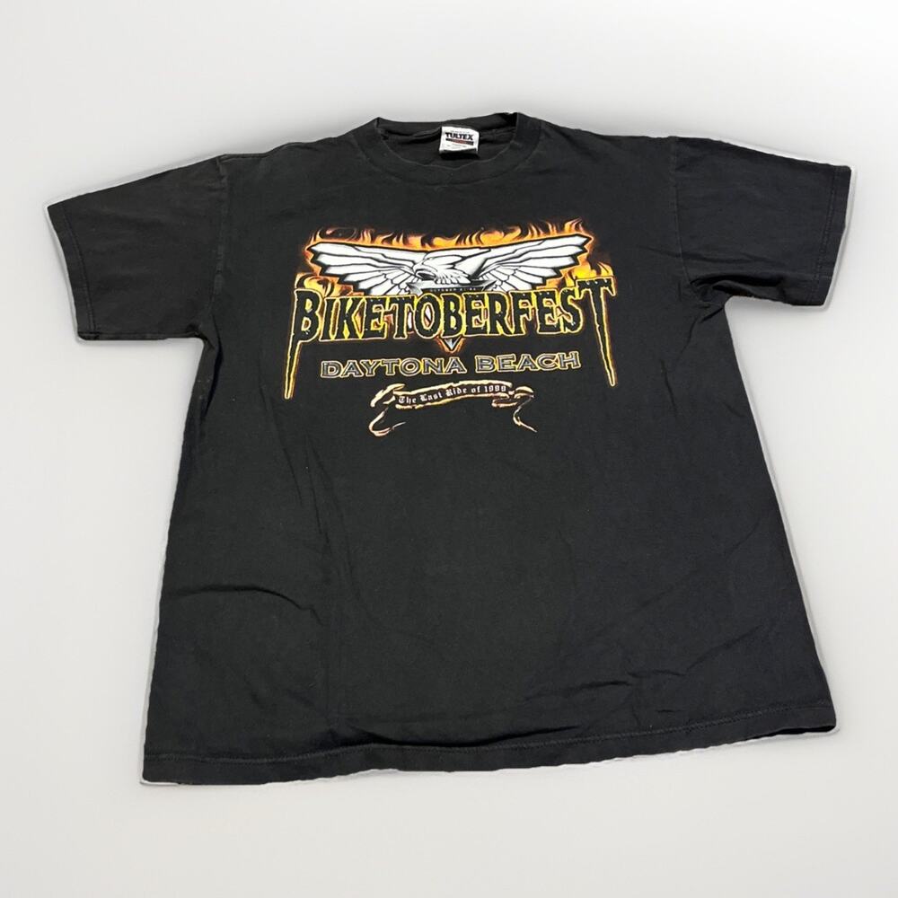 1999 Biketoberfest Daytona Beach T-Shirt Large Black